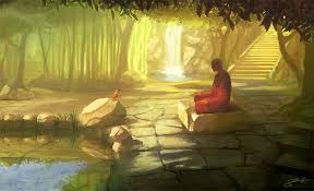 Guru meditating