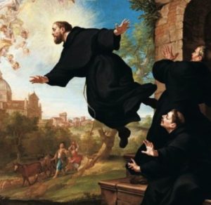 St. Joseph of Copertino (also spelled "Cupertino") is known as the Patron Saint of pilots because of his ability to break free from gravity and levitate.