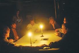 performing a seance