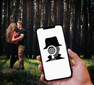 lovers being followed by a detective