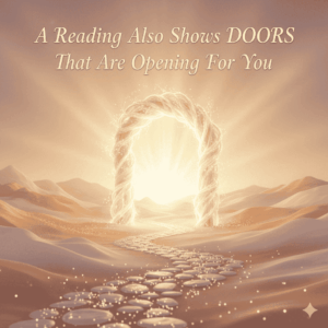 a doorway of light, or a path opening into sunlight — symbolic of opportunities revealed in a psychic reading