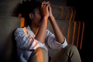 depressed woman