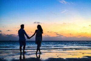 couple at the beach