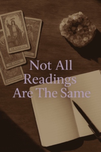 Different psychic tools like tarot cards and palm reading