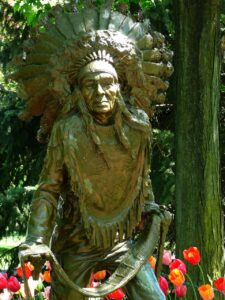 statue of native indian